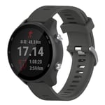 Garmin Forerunner 245 silikoninen kellonauha - Harmaa Hopea/Harmaa