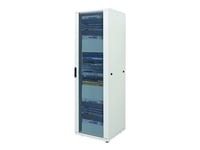 Intellinet Network Cabinet, Free Standing (Standard), 32U, Usable Depth 123 To 373Mm/Width 503Mm, Grey, Flatpack, Max 1500Kg, Server Rack, Ip20 Rated, 19", Steel, Multi-Point Door Lock, One Lock Per Side Panel, Three Year Warranty - Rack Skap - Grå,