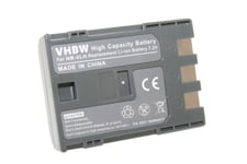 vhbw Li-Ion Batterie 600mAh (7.2V) pour appareil photo caméra vidéo Canon Legria HF R16, HF R17, HF R18, HG10, HV20, HV30, HV40, MD110 comme NB-2L