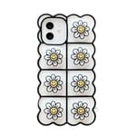 Smiley Flower Pop it Fidget Skal till iPhone 11 - Vit Vit