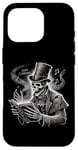 iPhone 16 Pro Carols Black Dark Goth Skeleton Christmas Women Men Case