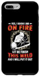 Coque pour iPhone 7 Plus/8 Plus Welder Yes I Know I Am On Fire Let Me Finish Welding Welders