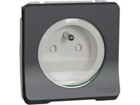 Schneider Electric Mureva Style Socket Mechanism 2P + Pe Screw Terminals Anthracite Ip55 Mur38030