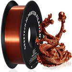 GEEETECH PLA filament 1.75mm Silk Copper, Imprimante 3D Filament PLA 1kg Spool