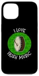 Coque pour iPhone 13 St Patrick's Day Bodhran, j'aime la musique irlandaise