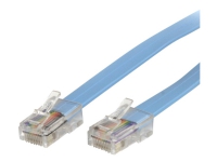 StarTech.com Cisco Console Rollover Cable - RJ45 Ethernet - Network cable - RJ-45 (M) to RJ-45 (M) - 6 ft - molded, flat - blue - ROLLOVERMM6 - Nätverkskabel - RJ-45 (hane) till RJ-45 (hane) - 1.8 m - formpressad, platt - blå