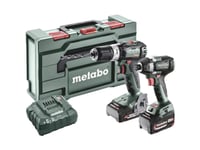 Metabo Bslbl+Ssd200ltbl Batteridrevet Slagbormaskin, Trådløs Slagnøkkel Inkludert Batteri, Inkludert Lader (685199000)