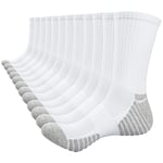 TANSTC Soquettes Hommes femme, Chaussettes Hautes Homme 43-45 AntidéRapante Respirant RandonnéE Chaussettes Pour Football Basketball Velo Trekking Aptitude, Chaussettes Thermiques Chauffantes Blanc L