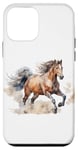 Coque pour iPhone 12 mini Majestic Horse – Hommes, femmes et petites filles, équitation, couleur