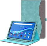 Coque Pour Lenovo Tab M10 Fhd Plus,Protection Tablette Lenovo 10,3 Pouces,Housse Étui Support Multiposition Case Avec Pochette À Documents,Veille/Réveil Automatique,Denim Turquoise(Q734)