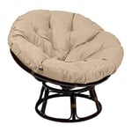 Classic Accessories Montlake Coussin Papasan imperméable de 127 cm, Beige Antique, Coussin d'extérieur