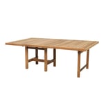 Fri Form - Tillsatsskiva Bredd 120/122 cm Teak - Utendørs spisebord - Elsa Stackelberg - Tre