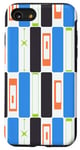 Coque pour iPhone SE (2020) / 7 / 8 Motif rectangulaire rétro bleu moderne milieu du siècle