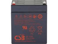 Csb Battery Gp 1245 Standby Ups Gp1245f1 Blybatteri 12 V 4,5 Ah Blyfilt (B X H X D) 93 X 108 X 70 Mm Plattkontakt 4,8 Mm, Plattkontakt 6,35 Mm Underhållsfritt,