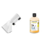 Kärcher 2.885-018.0 Hand Brush (German Import), White & Carpet Cleaner RM 519, suitable for cleaning carpets, upholstery, car seats etc., 1l concentrate yields diluted 40l cleaning agent.