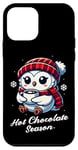 iPhone 12 mini White Owl Funny Hot Choco Scarf Merry Christmas Mom Dad Kids Case