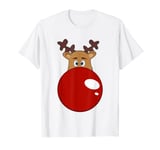 Rudolf with the red nose - big nose - Merry Christmas T-Shirt