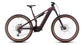 Vtt electrique tout suspendu cube stereo hybrid one44 hpc slx 800 shimano deore xt 12v 800 wh 29   violet vert molotov 2025