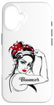 iPhone 16 Female Bouncer Rosie The Riveter Pin Up Girl Case