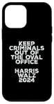 Coque pour iPhone 12 mini Keep Criminals Out of the Oval Office 2024 Anti Trump Design