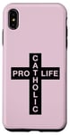 Coque pour iPhone XS Max Pro Life Catholic - Graphique croisé