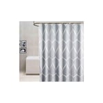 Rideau de Douche 200 x 200 cm Anti-moisissure Résistant Imperméable Épaissir Tissu Polyester Salle de Bain Rideau de Douche Doublure Long Rideau de