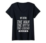 Womens Byron The Man The Myth The Legend First Name Byron V-Neck T-Shirt