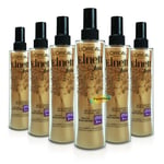 6x Loreal Elnett Satin Smooth Heat Protect Styling Hair Spray 170ml