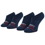 Paires de chaussettes Tommy Hilfiger en coton mélangé bleu marine, lot de 2