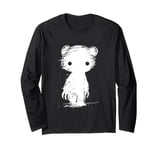 Gloomy Bear Naughty Grizzly White Shadow Abstraction Anime Long Sleeve T-Shirt