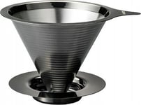 Hario Hario - Double Mesh Metal Dripper - Metalowy Dripper Z Filtrem Grafitowy