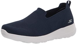 Skechers Femme Go Walk Joy-Journée sensationnelle Basket, Bleu Marine/Blanc, 37 EU Large