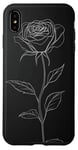 Coque pour iPhone XS Max Rose Minimalisme Élégant Art Floral Minimaliste