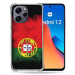 Cokitec Coque Renforcée pour Xiaomi Redmi 12 5G Voyage Portugal Drapeau