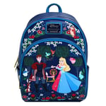 Disney Loungefly Sleeping Beauty Mini Backpack Floral SCENE RARE