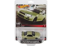 Hot Wheels Premium 1:43Rd Nissan Skyline Gt-R (Bnr34) V Spec With Nismo Parts Vehicle, Bil, 14 År, Metall, Plast, Grön