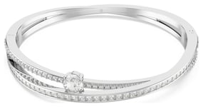 Swarovski 5691225 Hyperbola Bangle White Crystals Rhodium Jewellery