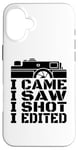 Coque pour iPhone 16 Plus Photographie Motivation Appareil photo Routine