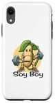 Coque pour iPhone XR Faites le plein d'énergie grâce à la protéine de soja Funny Soy Boy Design