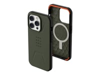 Uag Rugged Case For Iphone 14 Pro [6.1-In] - Civilian For Magsafe Olive - Baksidesskydd För Mobiltelefon - Robust - Magsafe-Kompatibilitet - Oliv - 6.1" - För Apple Iphone 14 Pro