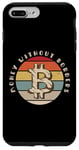 Coque pour iPhone 7 Plus/8 Plus Argent sans frontières - Vintage Bitcoin Crypto Believer