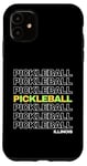 Coque pour iPhone 11 Pickleball Illinois Pickleball Retro Paddle Pickleball