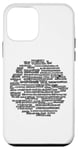 Coque pour iPhone 12 mini Cercle de citations d'inspiration | Pensées et dictons positifs