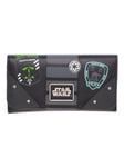 STAR WARS: ROGUE ONE EMPIRE PATCHES BLACK CLUTCH PURSE 