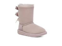 UGG Girls Bailey Bow Ii Fashion Boot, Pale Smoke, 4 UK