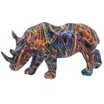 Lesser & Pavey Figurine rhinocéros Supernova pour la Maison et Le Bureau | Décoration d'intérieur Cadeau pour Homme et Femme | Belle Figurine pour intérieur et extérieur | Décoration de Salon