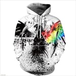 ZHRDRJB 3D Imprimé Hoodies,Unisex Pullover 3D Print Ink Eagle Hoodie Sweatshirt Couple Novelty Outerwear Tracksuits Hip Hop Cool Streetwear with Pocket,3XL