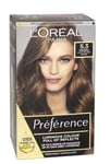 2 X Loreal Paris Preference  Permanent Color 5.3 Virginia Light Golden Brown