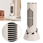 Tower Desk Fan Quiet 3 Speeds Bladeless Rotating USB Portable Electric Stan BS