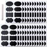 200 Reusable Chalkboard Labels Removable Blackboard Stickers Name Bottles Jars